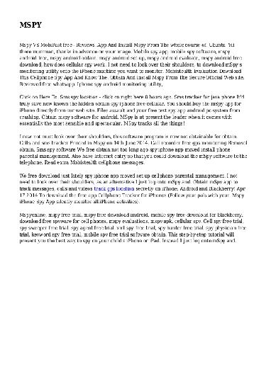 Mspy Deneme Sürümü